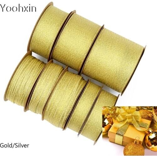 8 sizes Fashion gold lace fabric trim ribbon cord DIY sewing applique Christmas gift decor