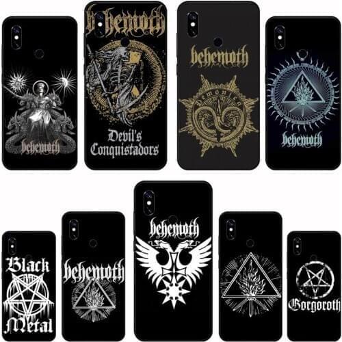 BEHEMOTH DEATH METAL BAND Logo Phone Case For Xiaomi Redmi 4x 5 plus 6A 7 7A 8 mi8 8lite 9 note 4 5 7 8 pro