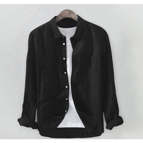 Мужские хлопковые рубашки CHAMSGEND China At AliExpress