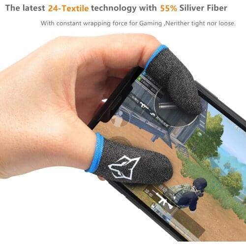 Sarafox V2 Mobile Phone Gaming Sweat-Proof Game Finger Cover Fingertip Gloves Game Non-slip Touch Screen Thumb Fingertip Sleeves