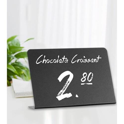 10 Pack Rustic Acrylic Mini Chalkboard for Liquid Chalk Markers and Chalk