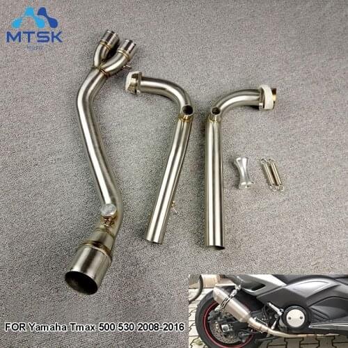 FOR Yamaha T-MAX Tmax 500 530 Exhaust Full system front pipe heade T-MAX 530 2008-2016 without exhaust muffler
