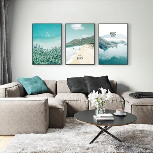 EECAMAIL Nordic Diamond Embroidered Living Room Triptych Diamond Painting Full Modern Simple Fashion Atmosphere Bedroom Landscap