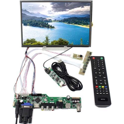 HD MI VGA AV USB RF LCD Board Work for 10.1" M101NWWB R6 1280X800 LCD Screen with 10.1 inch Resistive Touch Panel