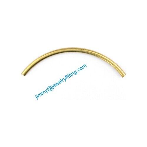 2013 New Jewelry findings Brass Bent Tubing tube spacer tube beads spacer bar for bracelet 2*41mm