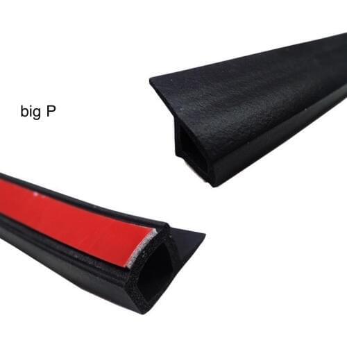 Car Door Weatherstrip Rubber Door Seal Strip Automotive Sealing Weather Strip Natural Rubber 25mm x11mm 2m Black