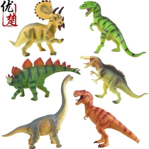 Hot Sale New 24-33.5cm Ready New Dinosaur Model Toy Simulation Tyrannosaurus Spiny Back Dragon Wrist Dragon Stegosaurus Gift K36