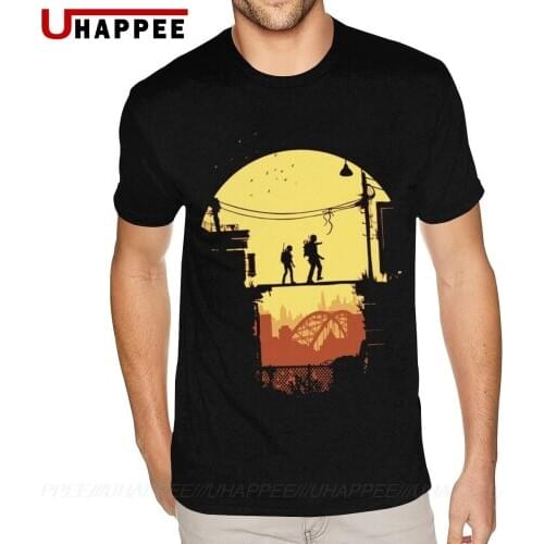 Big Size The Last Of Us Tee Shirt Mens Awesome Short Sleeves Round Neck Sexy Male Shirts Discount Clothing