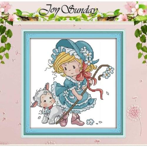 Shepherdess counted Cross Stitch 11CT 14CT counted Cross Stitch Set Wholesale DIY Cross-stitch Kit Embroidery Needlework