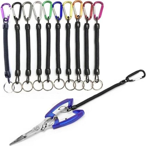 New5pcs/lot Fishing Lanyards Boating Multicolor Ropes Kayak Camping Secure Pliers Lip Grips Tackle Fish Tools Fishing Accessory
