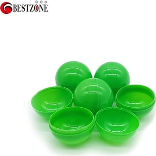 300pcs/ lot 40mm Plastic balls or Capsules Green Colored can open and close for kid grasping outdoor toys Free Shiping