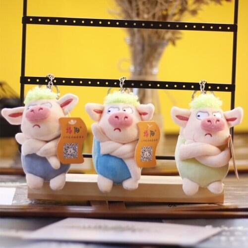 Popular cute green piggy small mini doll ragdoll funny bag pendant Soothing doll Crib decoration kids christmase couple gift