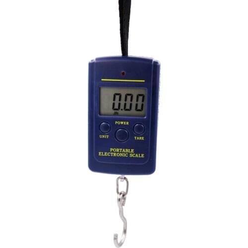 10pcs/lot 40kg 10g Portable Pocket Electronic Hanging Luggage Fishing Weighing Digital Scales 25% off