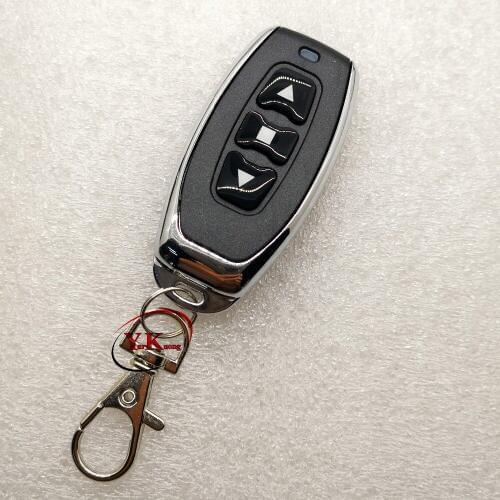 Up Down Stop Remote Control Transmitter Motor forwards Reverse Stop RF Console ev1527 315 433 3 Button TX Metal Upgrade Remote