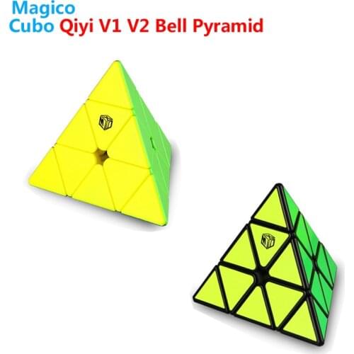 Qiyi X-Man V1 V2 Pyramid Bell 3x3x3 Magnetic Magic Cube Magnet Position System Speed Puzzle Cubes Professional Toy for Kids Cubo