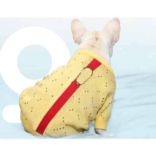 Luxury Pet Clothes Dog Sweater Autumn and Winter French Bulldog Fat Dog Corgi Schnauzer Fashion Party Clothes