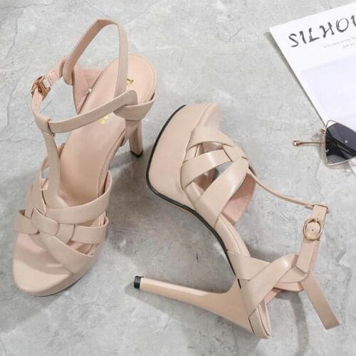 DIJIGIRLS Stiletto Sandals 17CM Platform High Heel Sandals Fashion Open Toe Gladiator Sandal Summer Platform Sexy Pole Dance