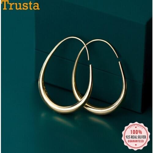 TrustDavis Redl 925 Sterling Silver Fashion Water Drop ellipse Dangle Earring For Women Wedding Party Fine Jewelry Gift DS1068