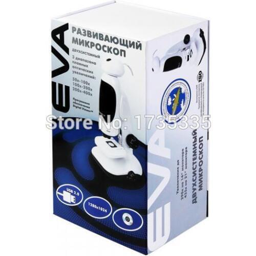 Speical for Russian market! 400X Digital USB Microscope ETM-200, EVA microscope for Russian language software, package, manual