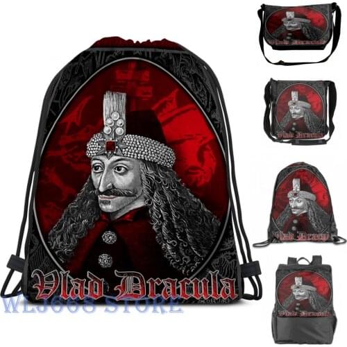 Funny graphic print shoulder Bags women Vlad Dracula Gothic Single shoulder backpack travel for men Gym Bag