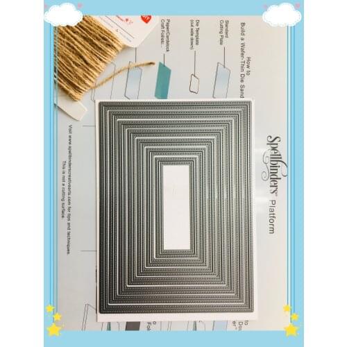 0014 Double Pierced Craft dies 5x7 inch Die cutting plate metal die cuts for scrapbooking and card making Big Nesting Dies