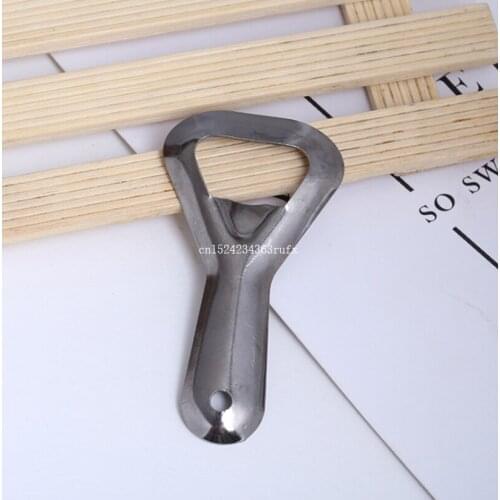 100pcs Silvery Metal Beer Bottle Opener Convenient Kitchen Supplies Wine Openers Wholesale