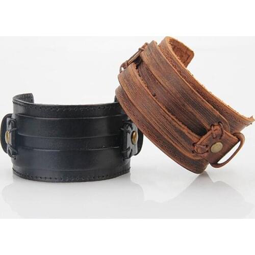 2018 Wholesale baseball Leather Cuff Double Wide Bracelet Rope Bangles for Men Fashion Man Bracelet Unisex Jewelry Gift