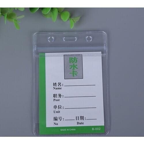 3pcs/lot Transparent PVC Bank Bus Credit Card Holder Cover Storage Case Id Card Holder Badge Holder Card Protector Cover Wallet