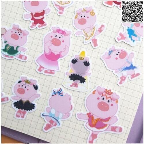 40pcs Creative Cute kawaii self-made pigs animal zoo scrapbooking diary /decorative stickers/DIY craft photo albums/trunk