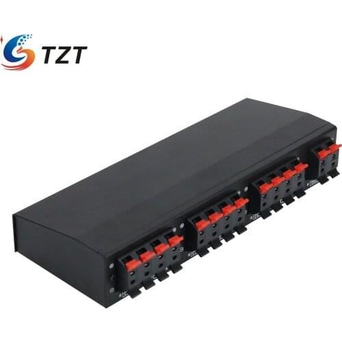 TZT Six-way Stereo Speaker Selector Switch Amplifier Selector Bidirectional Selective Switcher B898