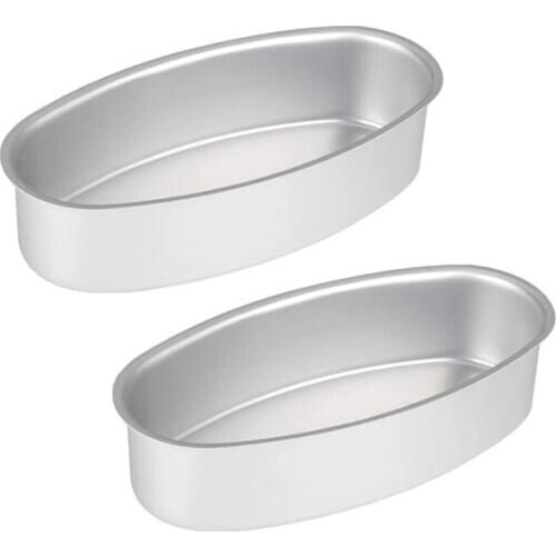 8 Inch Oval Shaped Cake Pan Non-Stick Loaf Bread/ Cheesecake Mold Aluminum Alloy Baking Supplies Home Kitchen Bakery SUB Sale