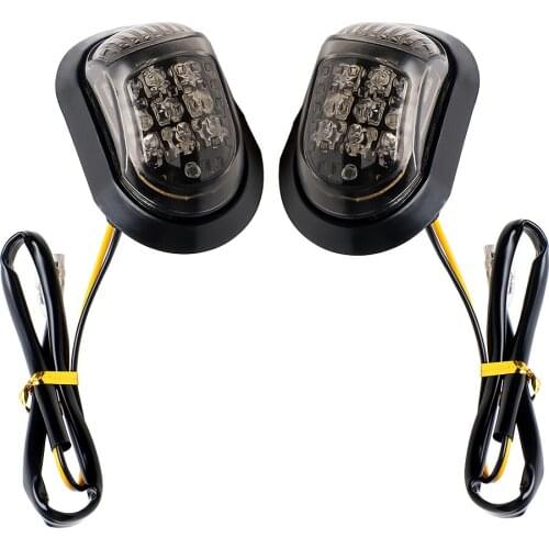 9 LED Motorcycle Turn Signal Light A Pair 12V Motorbike Indicators Blinker Piranha Light Flasher Turn Light Yellow Lighting