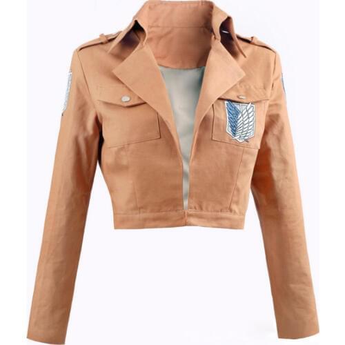 Attack on Titan Jacket Robe Shingeki no Kyojin Legion Cosplay Costumes Embroidery Jacket Coat Cloak Leather Apron