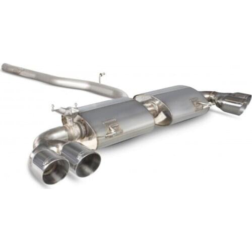 Audi S1 Scorpion steel Non Resonated rear catalyst exhaust Audi S1(Forge FMSAUS045D)