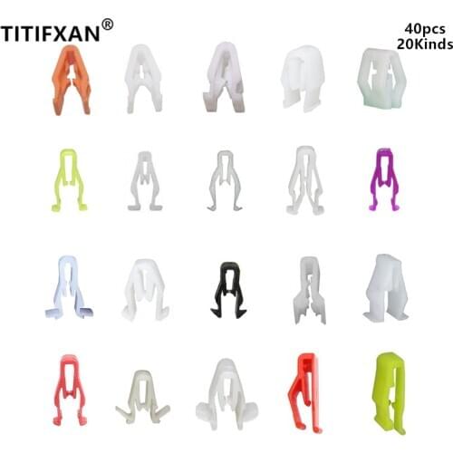 20 Kinds Car Center console instrument panel navigation sound panel CD DVD plastic fastener clip for acura tsx subaru forester