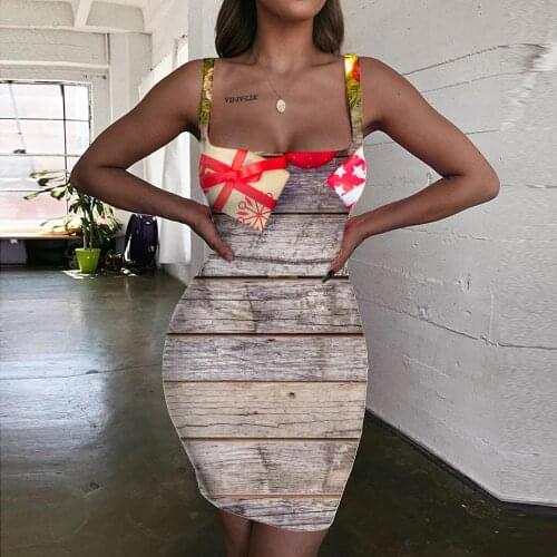 Giyu Brand Christmas Dresses Women Gift Sundress Party Vestido Sexy Decorate Ladies Dresses Womens Clothing Plus Size Beach