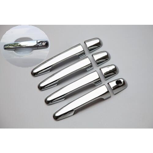 FUNDUOO ABS Chrome car door handle cover For Mitsubishi L200 Triton Pickup 2006 2007 2008 2009 2010 2011 2012 2013 2014