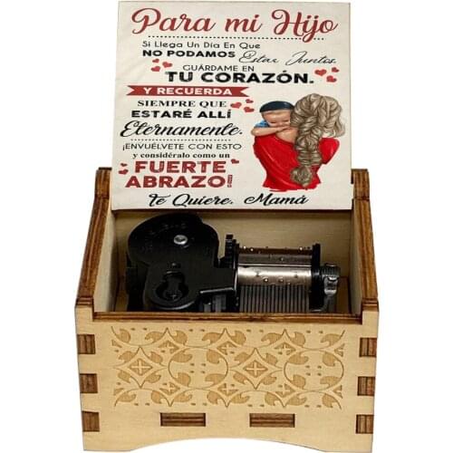 Wooden Music Box Childrens Toys Halloween Christmas Gift Birthday Gift Family Decoration Music Box