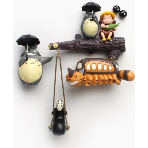 My Neighbor Totoro anime action figure prefect quality figurine Cute creative Swing 3d fridge magnets home decoration