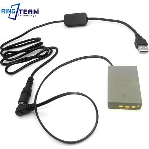 PS-BLS5 BLS-5 Battery DC Coupler + USB Cable for Olympus PEN E-PL2 E-PL5 E-PM2 Stylus 1 1s OM-D E-M10 E-M10 Mark II III Cameras