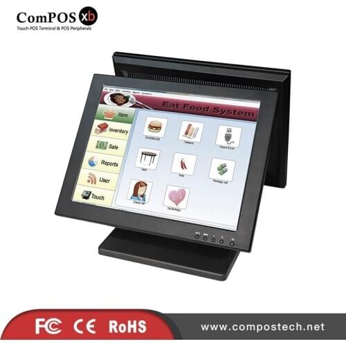 Best Selling Dual Screen Restaurant Touch Screen Monitor Touch Pos System Display TM1501D