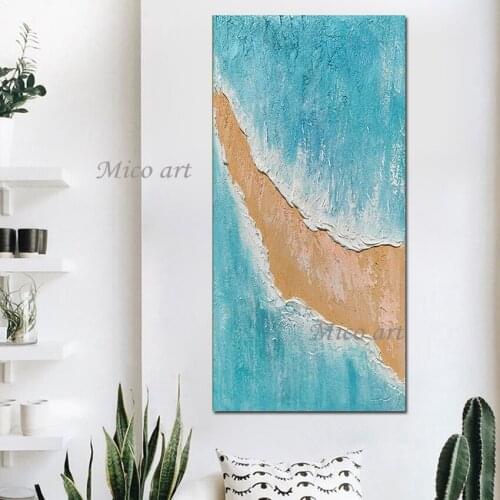 No Framed Hand Painted Oil Paintings on Canvas Abstract Bright In Colour Painting Wall Picture for Living Room Home Decor Art