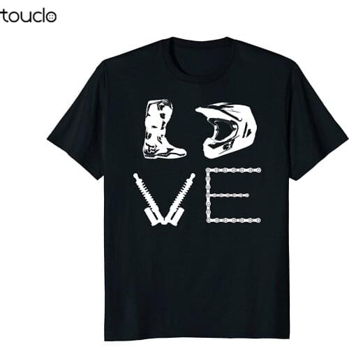 Fashion Men T Shirt Free Shipping DIRT BIKEER LOVE Biker T-Shirt | Motocross Enduro Shirt Summer T-shirt