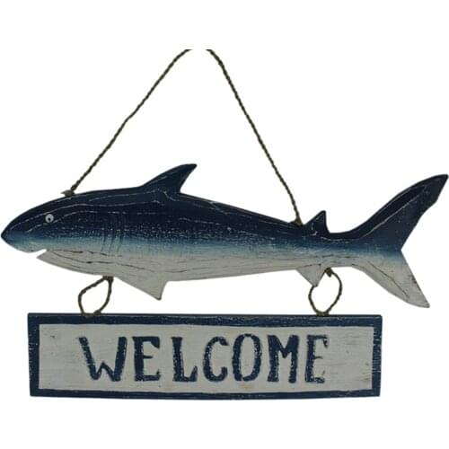 Shark Welcome Wall Decor, Wooden Decoration, Home, Workplace, Office, Bar, Hotel Ornaments, Quality Gift, Crafts