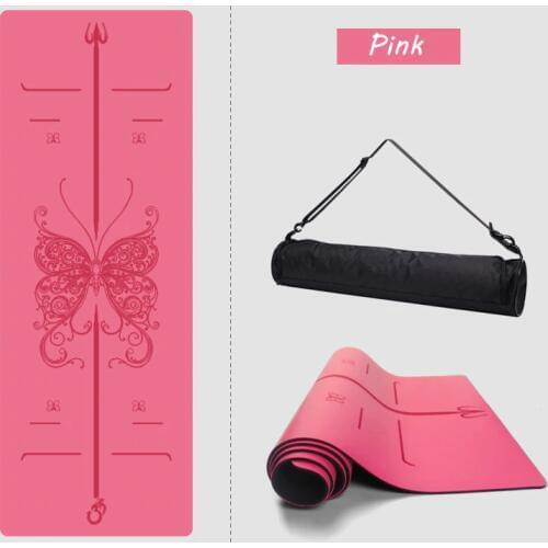 New Natural rubber yoga mat beginners thickened widened fitness mat yoga mat professional non-slip yoga mat