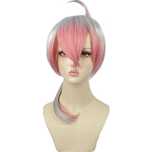 Onmyoji Final Battle Peace Jing Fox COS Wig Silver Powder Gradient Cosplay Anime Wig