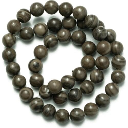 Wholesale Natural Stone Black Malachite Beads 4 6 8 10 12mm Loose Beads for Jewelry Making Accessories Necklace Bracelet DIY