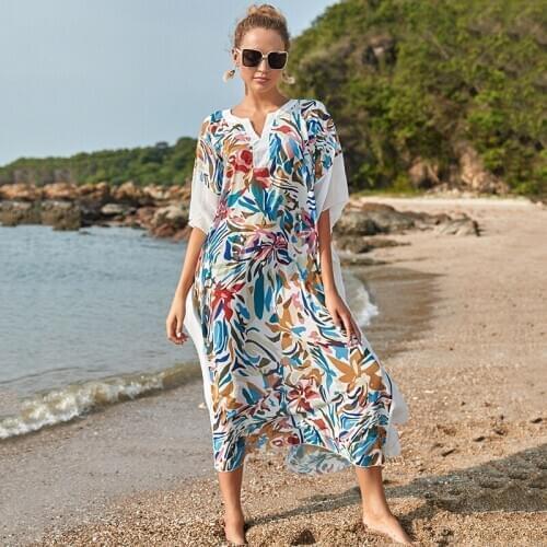 Beach Dress Swim Wear Bathing Suit Cover Up Women Summer Beachwear pareos Robe de plage sarongs