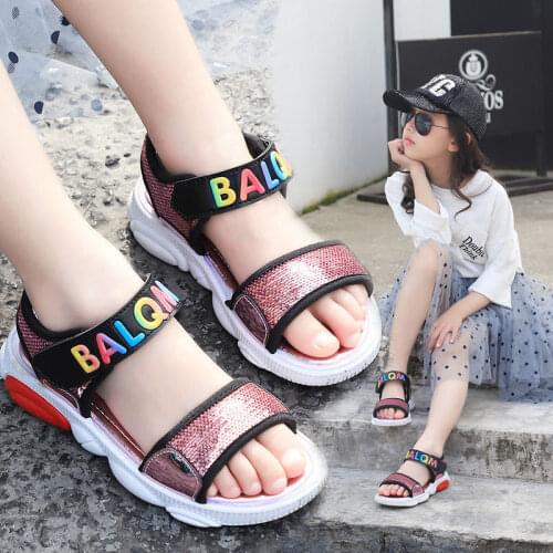 New Fashion Sandals Summer Kids Shoes Fashion Light Soft Flats Toddler Baby Girls Sandals Infant Casual Beach Children Shoes