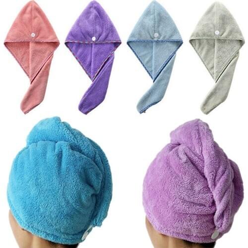 Plus Thick Swimming Towel Rapid Fast Drying Hair Hat Bathroom Microfiber Towel Absorbent Towel Cap Turban Wrap Soft Shower Hat